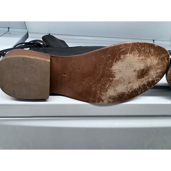 Anthropologie "MUSSE & CLOUD" KYLE Leather Boots, Size 10,‎ Black - Picture 11 of 12